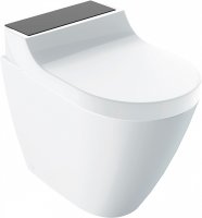 Унитаз приставной Geberit AquaClean Tuma Comfort 146.310.SJ.1 вставка черное стекло