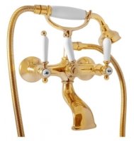Смеситель Rav Slezak Morava retro MK560.5/2Z для ванны с душем, золото