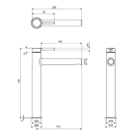 Смеситель Excellent Pi AREX.1202CR 