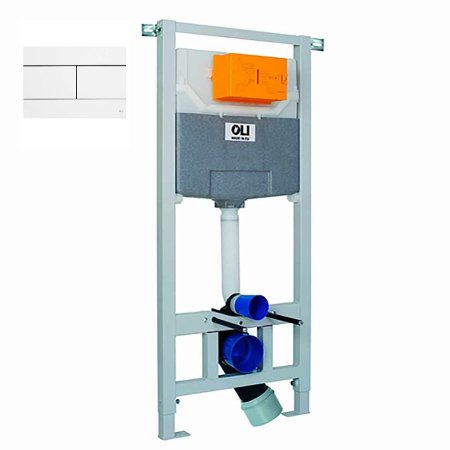 Инсталляция для унитаза OLI Oli 120 eco 879236 Sanitarblock mechanic с кнопкой смыва Slim 659041 