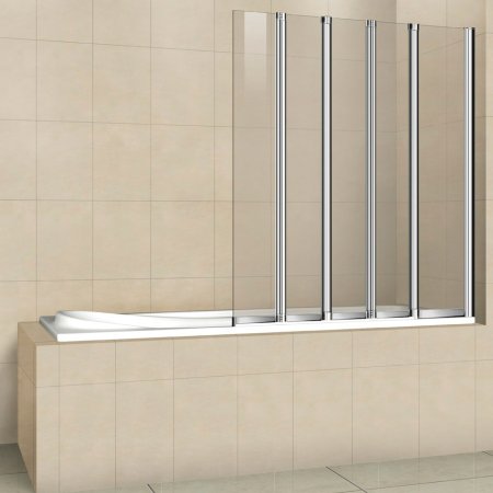 Шторка на ванну Cezares Pratico V5 120/140 C Cr 