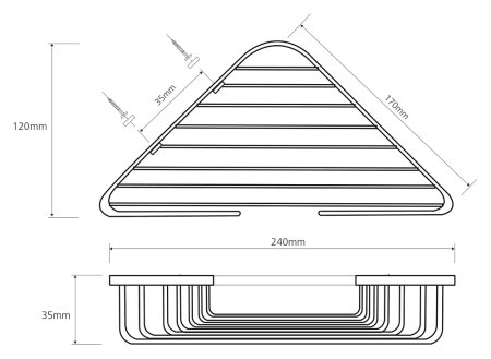 Полка Bemeta Cytro 104308175 