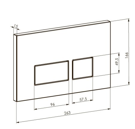 Кнопка смыва Boheme Armadi Art 664-B черный 