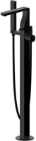 Смеситель для ванны напольный Bravat Arc F66061K-B3-ENG, черный