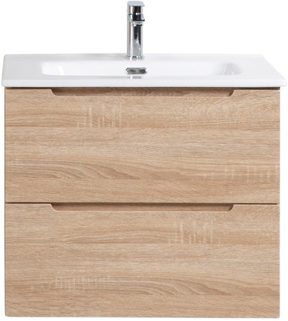 Тумба с раковиной BelBagno ETNA-600-2C-SO-WO-P Rovere Bianco 