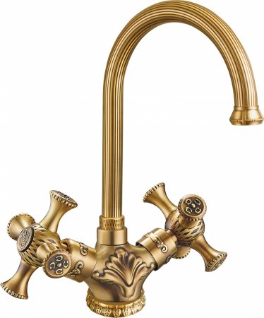 Смеситель для кухонной мойки Zorg Antic A 6004K-BR 
