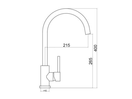 Смеситель для кухни Longran Logic LM2102 Нержавеющая сталь 