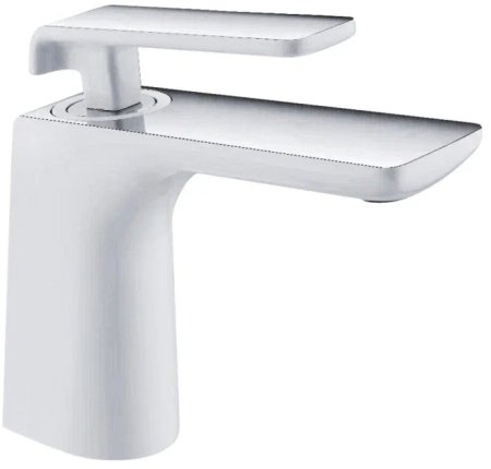 Смеситель для раковины Rose R14F R1401F, белый/хром 