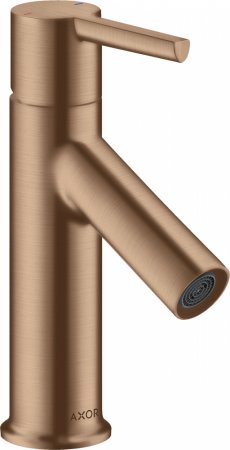 Смеситель Axor Starck 10102310 для раковины, шлифованное красное золото 