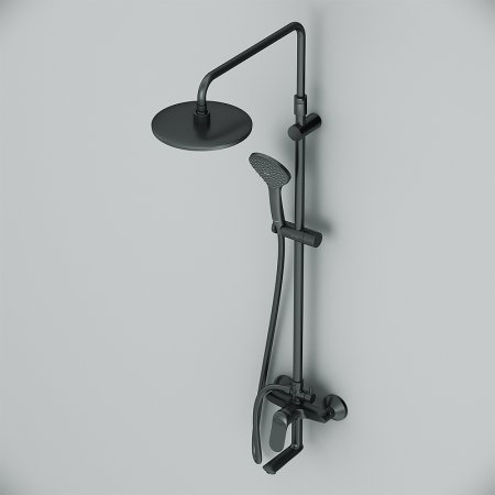 Душевая система AM.PM Sunny F0785C922 Черная матовая 