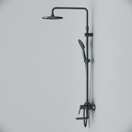 Душевая система AM.PM Sunny F0785C922 Черная матовая 