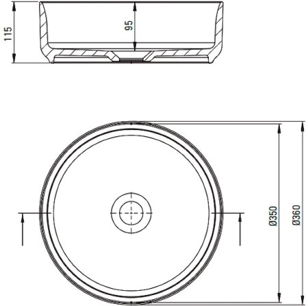 Раковина-чаша Deante Silia 36 CDL_6U4S Белая 