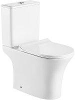 Унитаз компакт CeramaLux 1217-1А Белый глянцевый с бачком и сиденьем Микролифт Унитаз компакт CeramaLux 1217-1А Белый глянцевый с бачком и сиденьем Микролифт