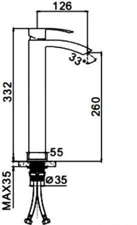 Смеситель для раковины Frap H803 F10803-2 Сатин 