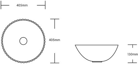 Раковина-чаша Ceruttispa 40 CR0007 СТ9554 Белая 