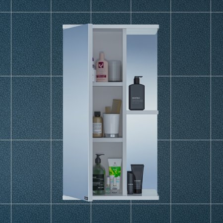 Зеркало-шкаф Санта Ника 40 фацет, левый 