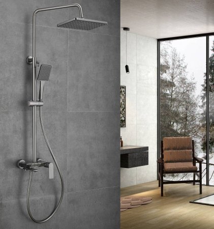 Душевая система Haiba оружейная сталь (HB24639-3) 