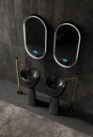 Раковина отдельностоящая карбоновая ABBER Karbon AK2003 черная 