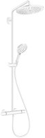 Душевая система Hansgrohe Croma Select S 26890700 с термостатом Белая матовая