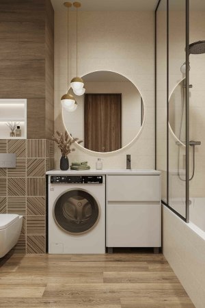 Тумба с раковиной Creto Cafor 120 R 19-W120R Белый глянец 