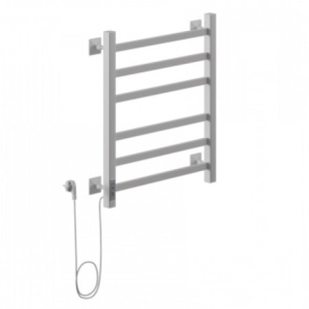 Полотенцесушитель Ника STEP-1 60/40 RAL9016 белый матовый левый тэн, электрич.кабельный 