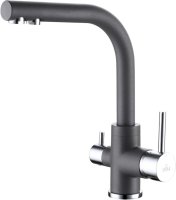 Смеситель Paulmark Essen Es213011-402 для кухонной мойки, серый металлик Смеситель Paulmark Essen Es213011-402 для кухонной мойки, серый металлик
