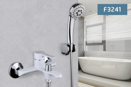 Смеситель для ванны Frap H41 F3241 Белый Хром 