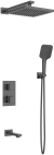 Душевая система с термостатом AltroBagno Lamberto 040411 GrMt 
