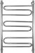 Полотенцесушитель водяной Energy Sonata 800х500 форма лесенка зигзаг, нержавеющая сталь, нижнее/диагональное/боковое подключение 3/4", 830мм х560 мм, все для подключения в комплекте 