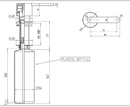 Дозатор для жидкого мыла Paini 53CRDISP1DE Хром 