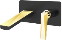 Смеситель встраиваемый для раковины Boheme Venturo 385-B Черный / золото