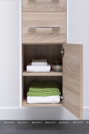 Шкаф-пенал для ванной Aquanet Августа 35 дуб сонома 