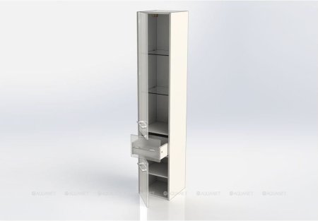 Шкаф-пенал для ванной Aquanet Августа 35 дуб сонома 