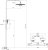 Душевая система Ravak 093.00/150 X070099 с термостатом Хром Белый 
