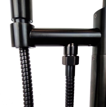 Смеситель для ванны Paini Cox 78PZ136LM Черный матовый 