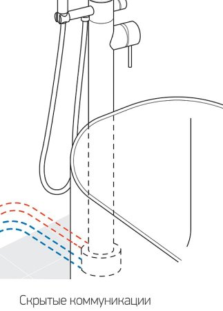Смеситель для ванны Paini Cox 78PZ136LM Черный матовый 