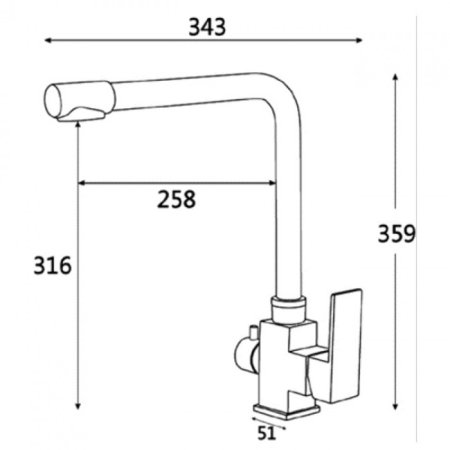 Cмеситель для кухни под фильтр ViEiR V15025-A Песочный 