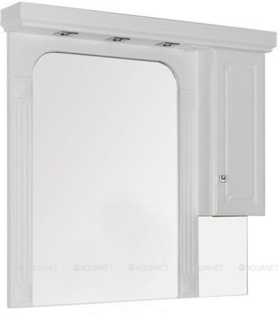 Зеркало-шкаф Aquanet Фредерика 125 белый 
