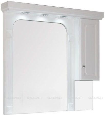 Зеркало-шкаф Aquanet Фредерика 125 белый 
