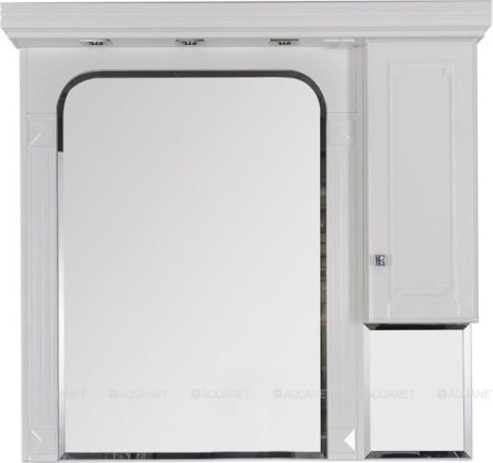 Зеркало-шкаф Aquanet Фредерика 125 белый 