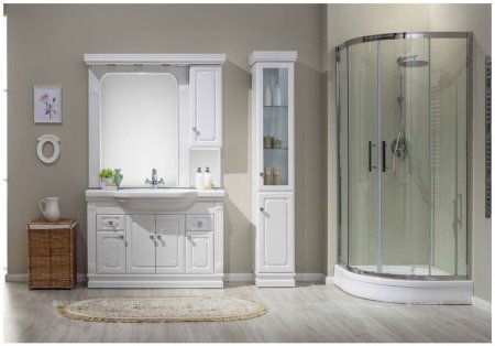 Зеркало-шкаф Aquanet Фредерика 125 белый 