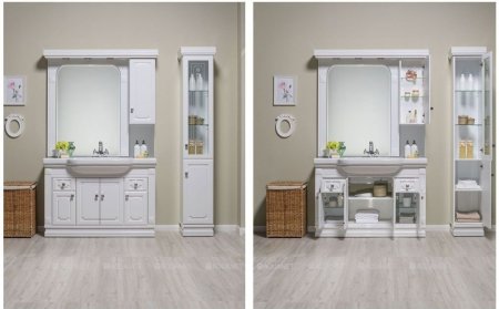 Зеркало-шкаф Aquanet Фредерика 125 белый 