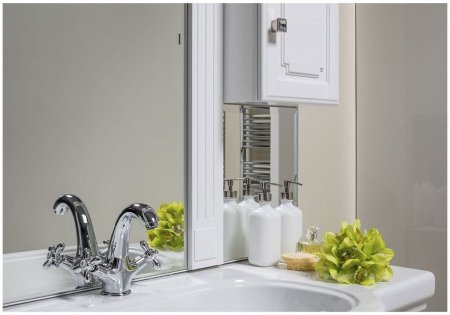 Зеркало-шкаф Aquanet Фредерика 125 белый 