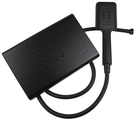 Душевая система Kaiser Quadris 25182-2 с термостатом Черная матовая 