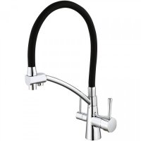 Cмеситель для кухни под фильтр ViEiR V15007 Хром/Черный