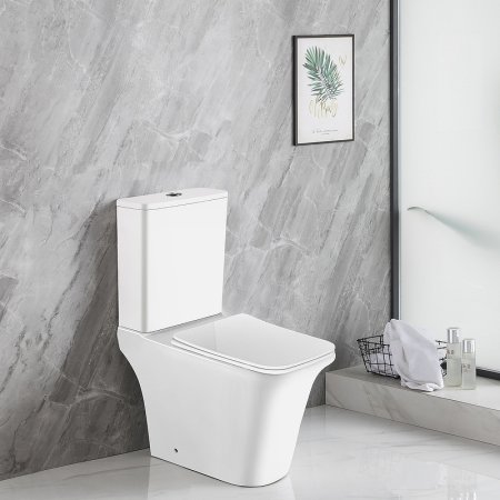 Унитаз компакт Azario Avero AZ-1213A-G с бачком и сиденьем Микролифт 