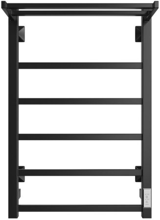 Полотенцесушитель электрический ДВИН Fj plaza neo 80/50 К диммер квадрат, чёрный матовый (4657771770197) 