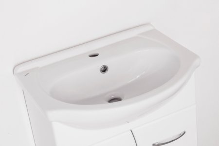 Тумба под раковину Style Line Эко Стандарт 12 Линда 55 Белый глянец 