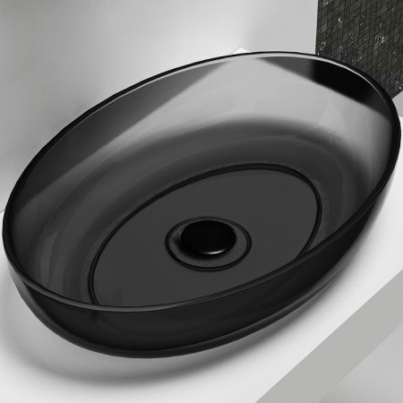 Раковина-чаша Abber Kristall 60 AT2801Onyx Черная 