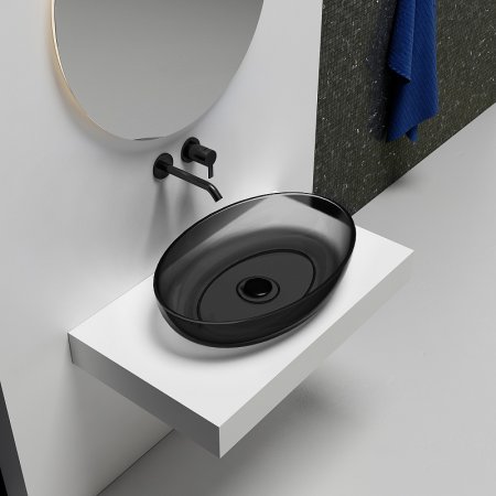 Раковина-чаша Abber Kristall 60 AT2801Onyx Черная 